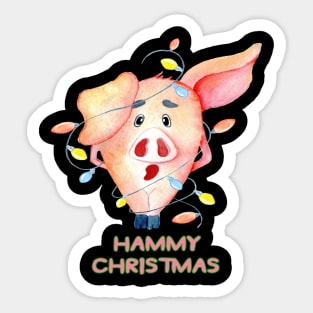 Hammy Christmas Sticker